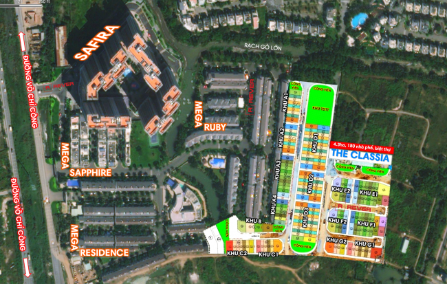 Mặt bằng chi tiết The Classia Khang Điền