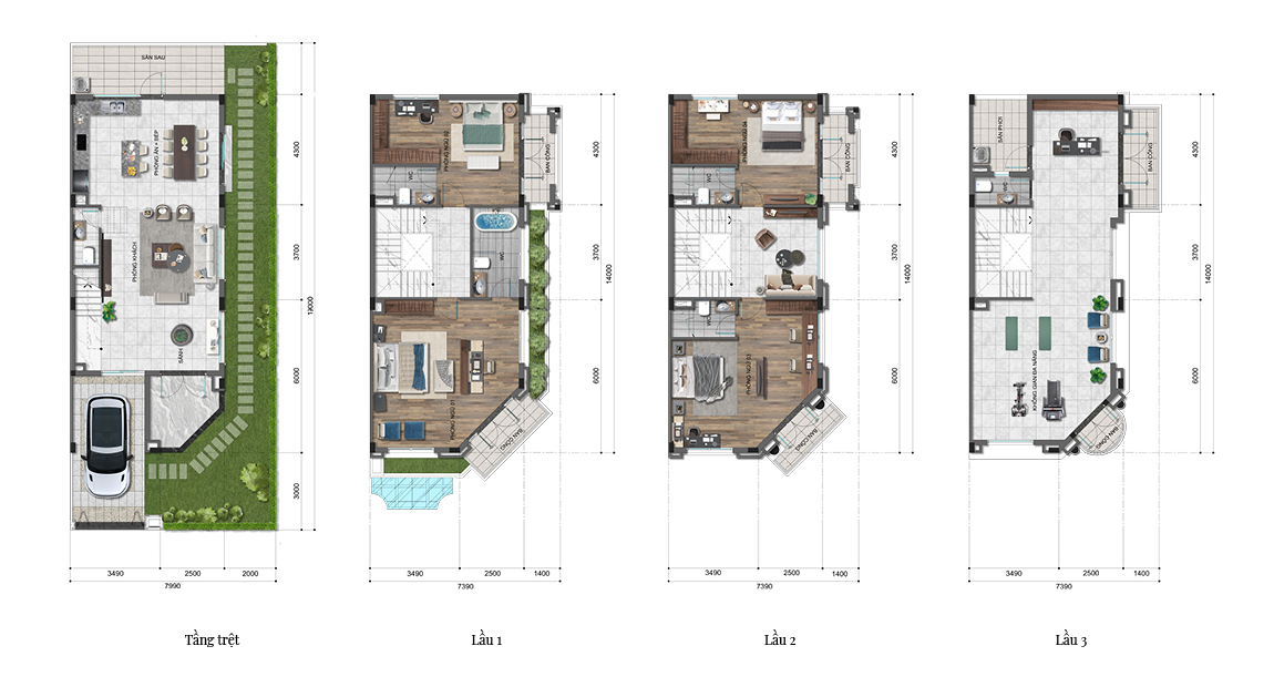 Mặt bằng Foresta Khang Điền