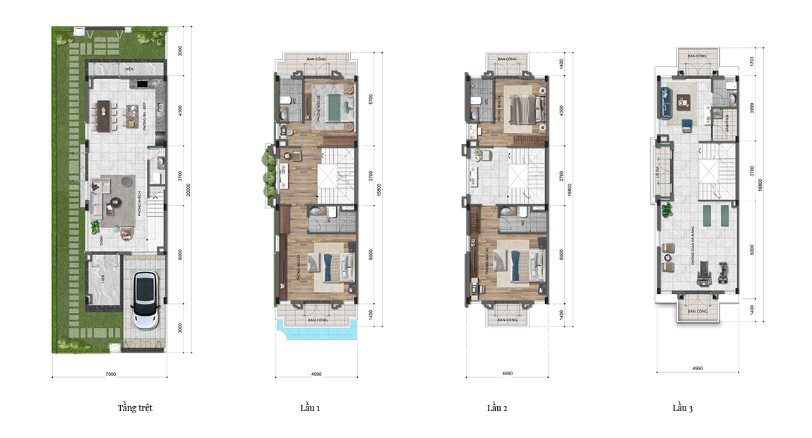 Mặt bằng Foresta Khang Điền