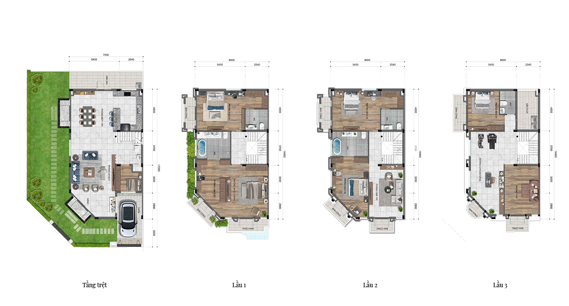 Mặt bằng Foresta Khang Điền