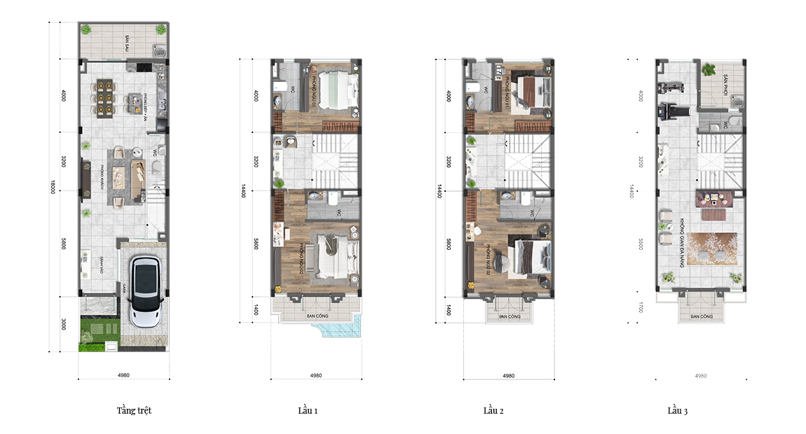 Mặt bằng Foresta Khang Điền