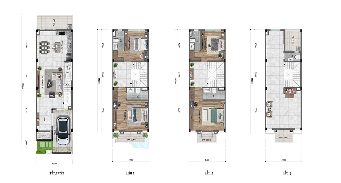 Mặt bằng Foresta Khang Điền