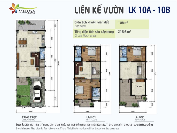 mat bang nha lien ke Melosa Garden