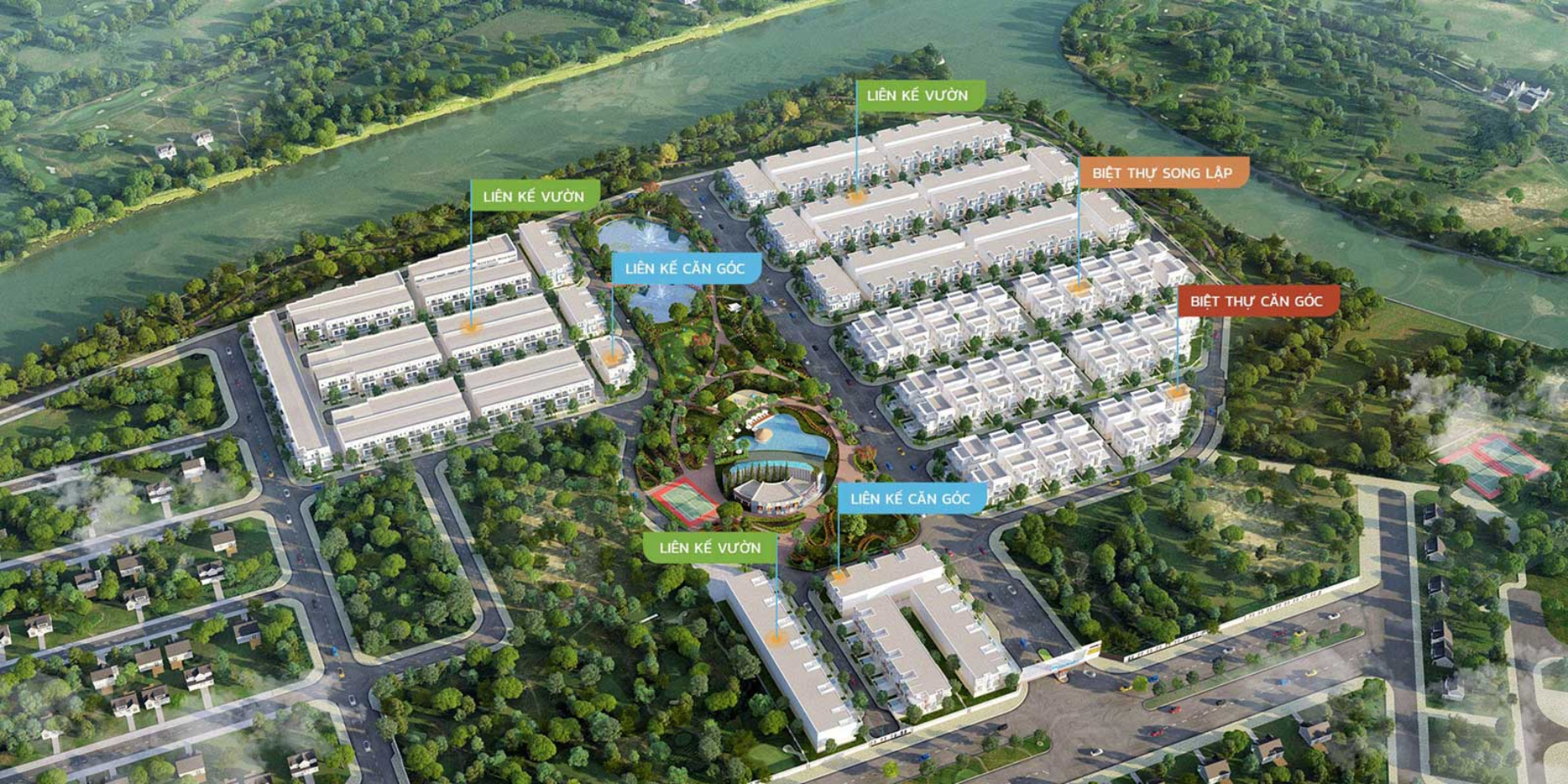 phối cảnh Melosa Garden Khang Điền 