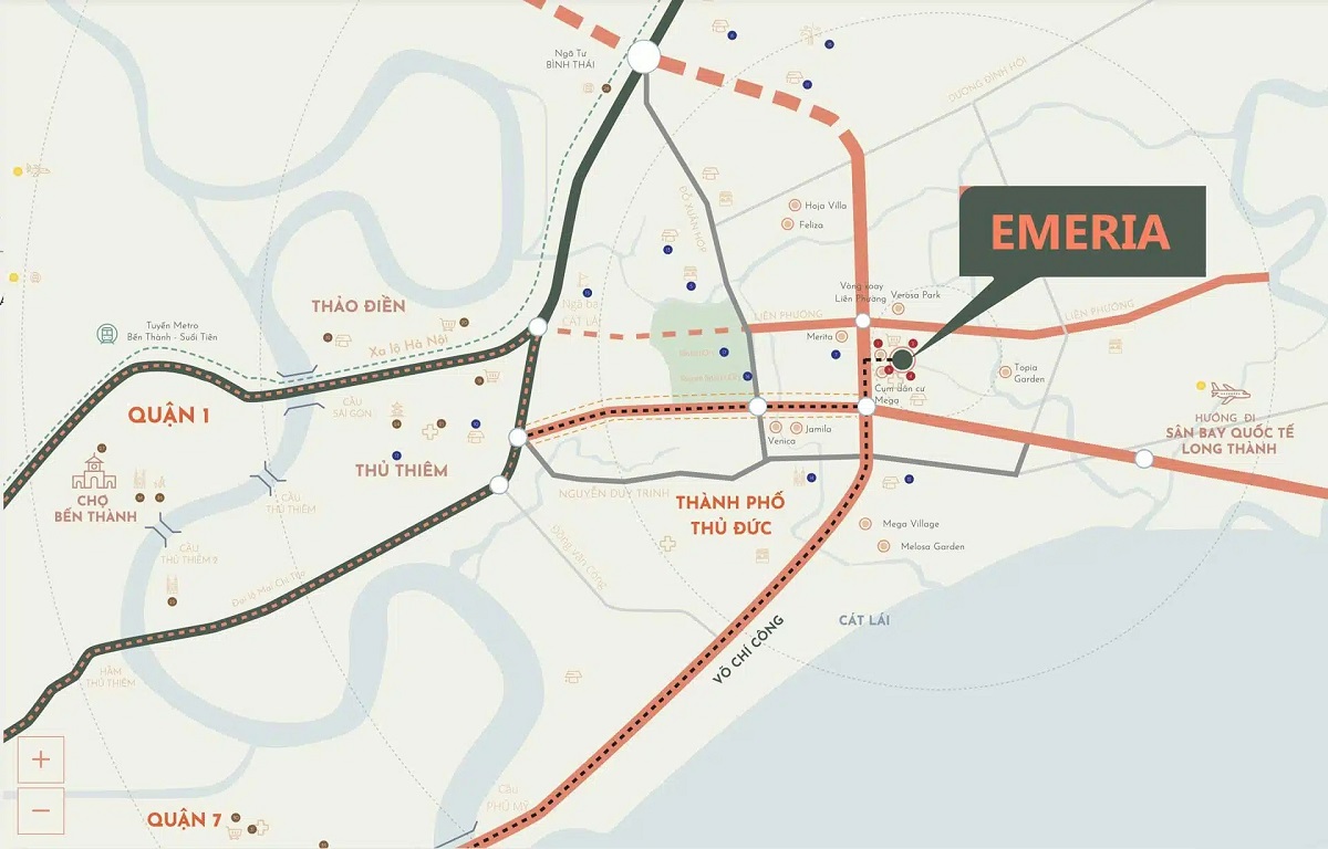 vi trí dự án The Privia