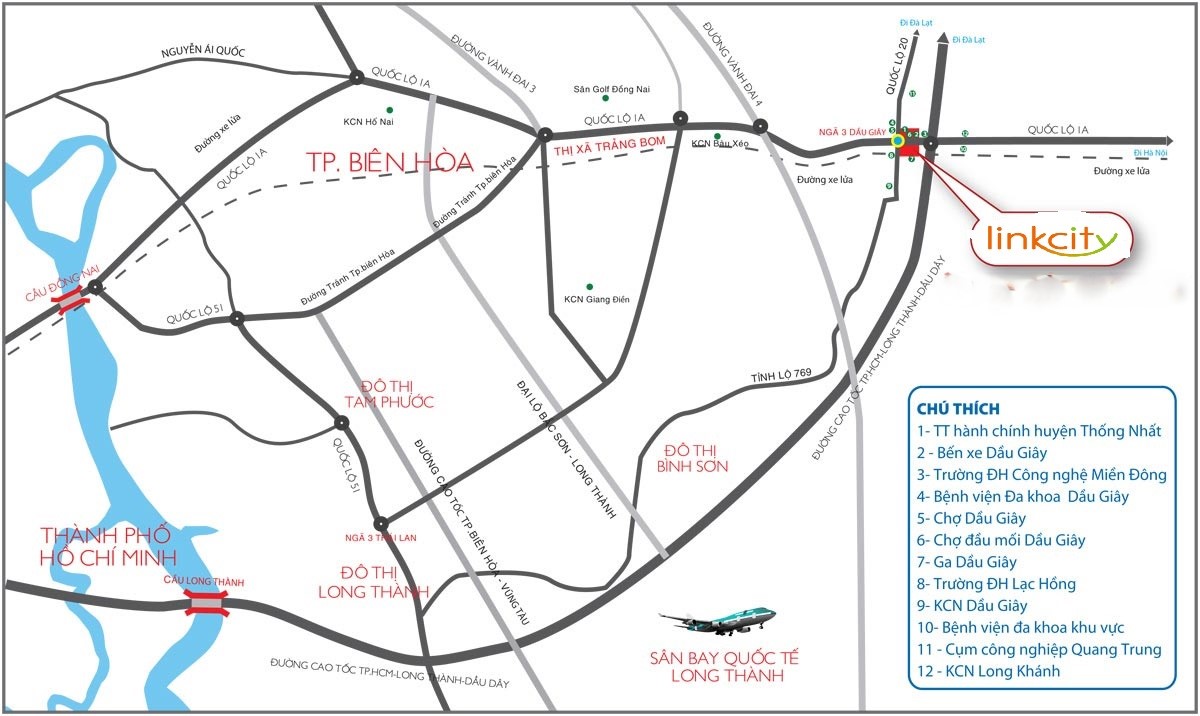 The Link City có vị trí chiến lược tại Dầu Giây tỉnh Đồng Nai